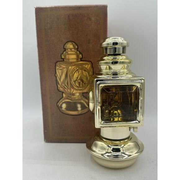 Vintage Avon Auto Lantern Decanter-Deep Woods After Shave & Talc New - Picture 1 of 5